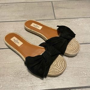 Valentino Suede Slides